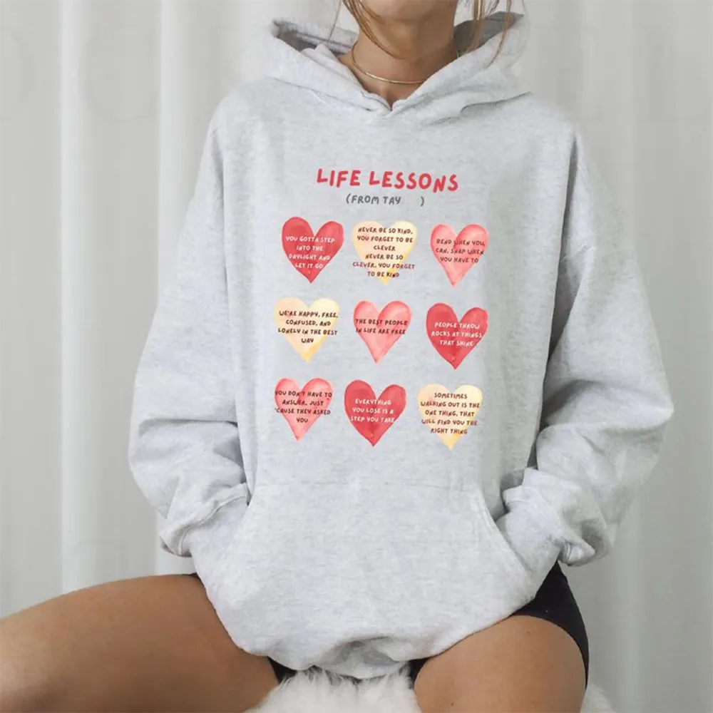 Funny Heart Printed Hoodies