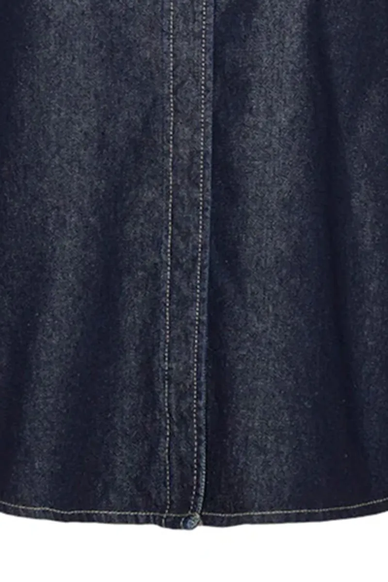 Studs Neck Embellished Denim Shirts