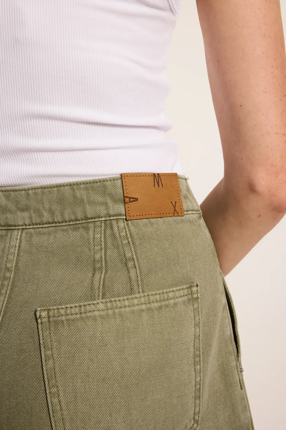 Sage Wash Denim Shorts