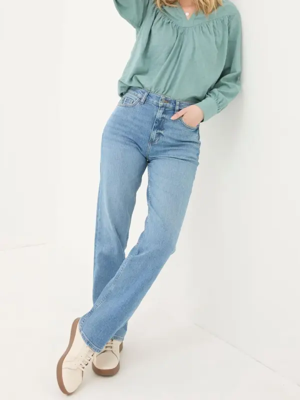 Light Vintage Blue Comfort Straight Jeans