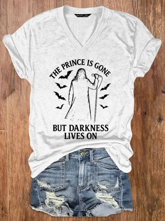 Women'S Prince Of Darkness Printed Casual T-Shirt