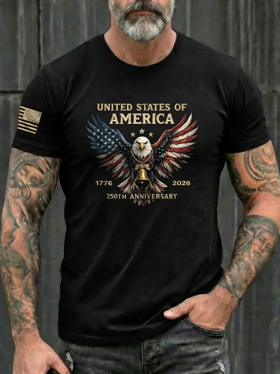 USA 250Th Anniversary 250 Years Shirt 1776–2026 American Flag Winged Eagle Patriotic