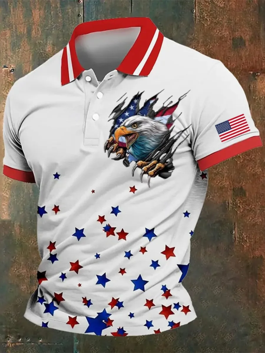 Men's America Anniversary Short-Sleeve Polo Shirt