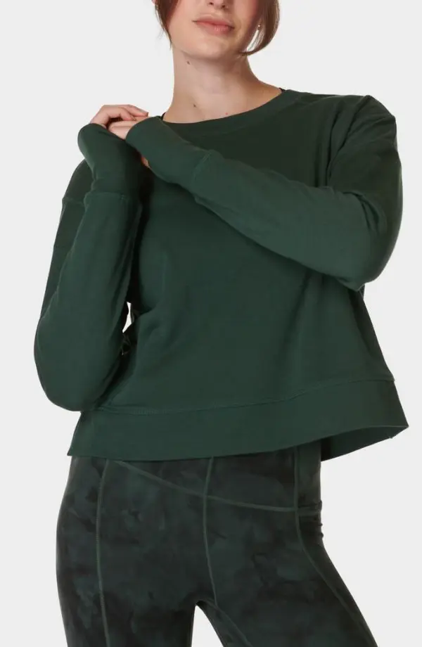 After Class Organic Cotton Blend Longline Sweatshirt