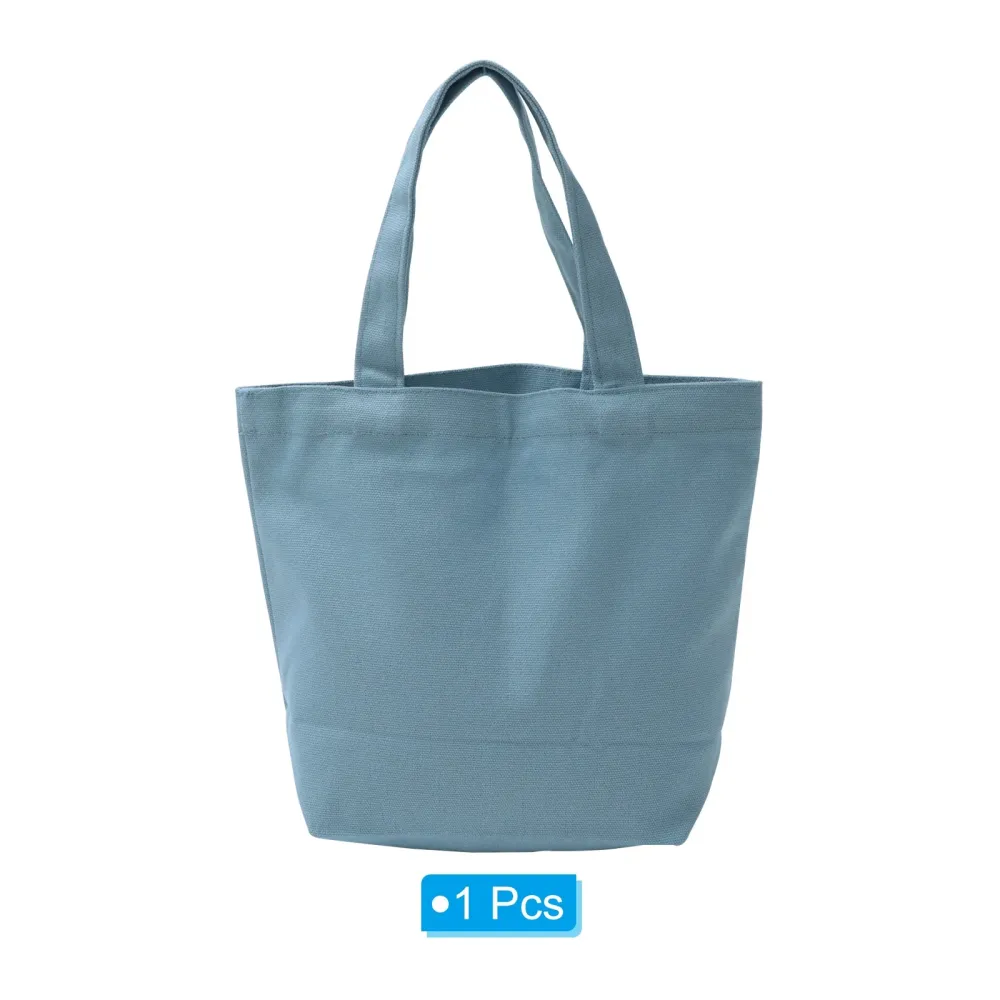 Solid Color Durable Canvas Shopping Bag