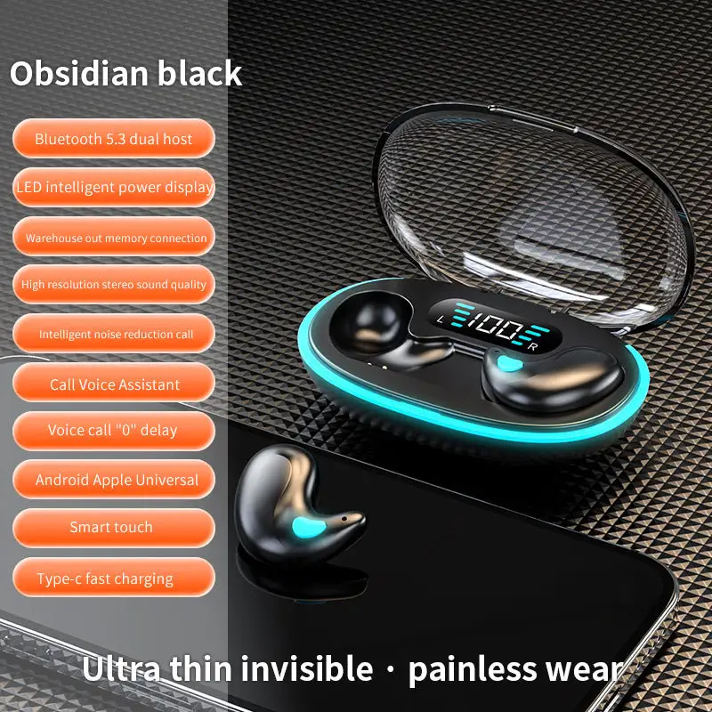 🔥Hot Sale 60% OFF🔥Thin Waterproof Earbuds for Small Ears: Comfortable for Sleep, Exercise - No Pressure, Low Delay, Long Life