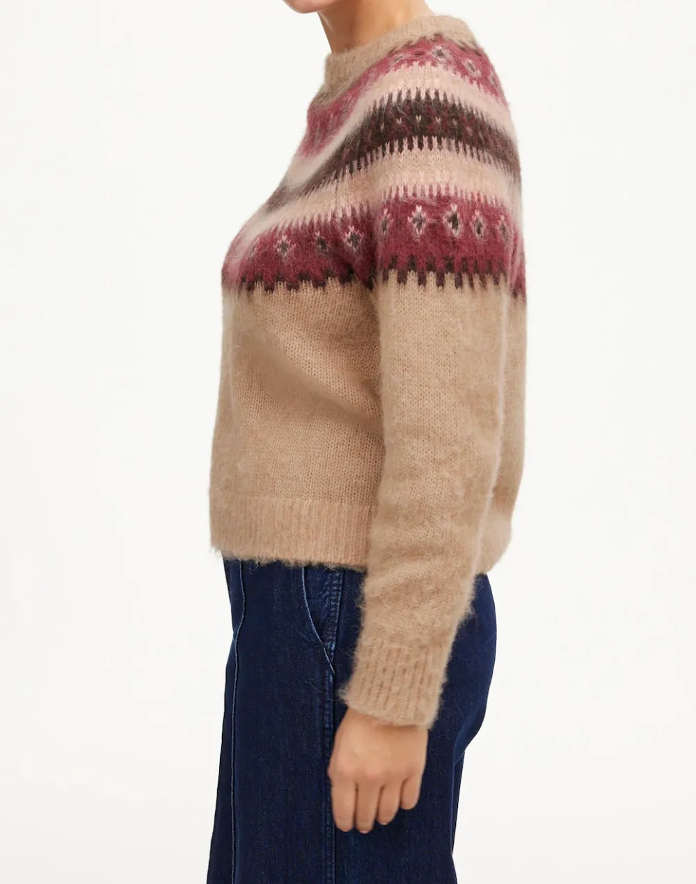 Alpaca-Blend Art Graphic Sweaters