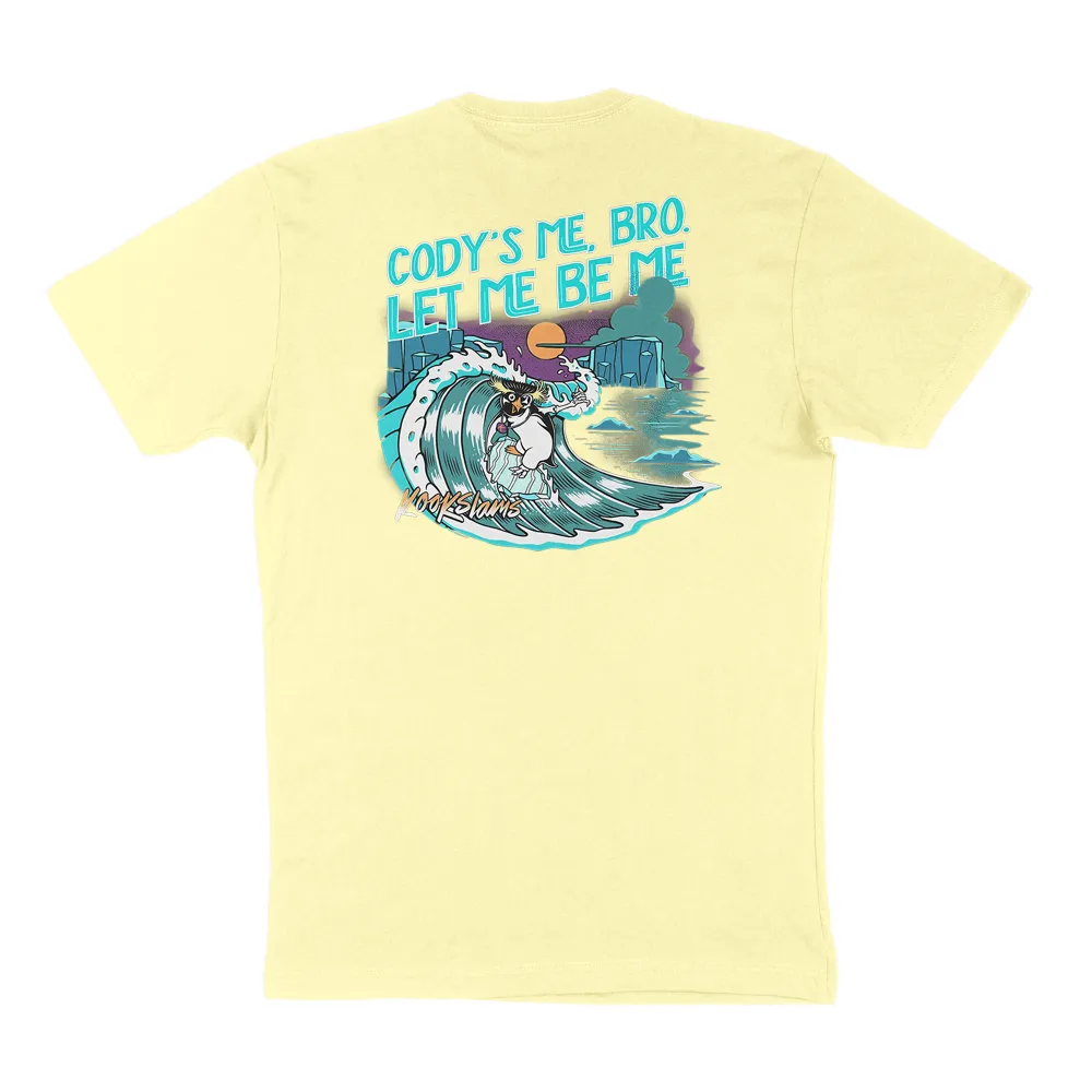 Wave Graphic Round-Neck T-Shirt