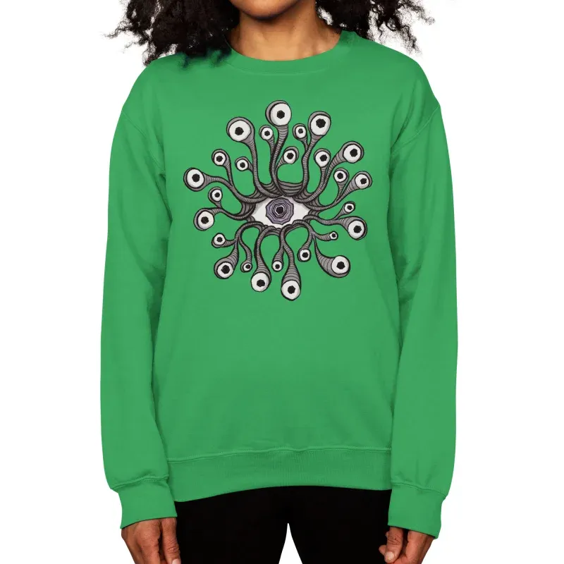 All-Seeing Eye With Tentacle Eyelashes Sweatshirt