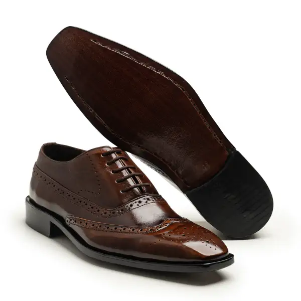 Polished Brogue Oxfords