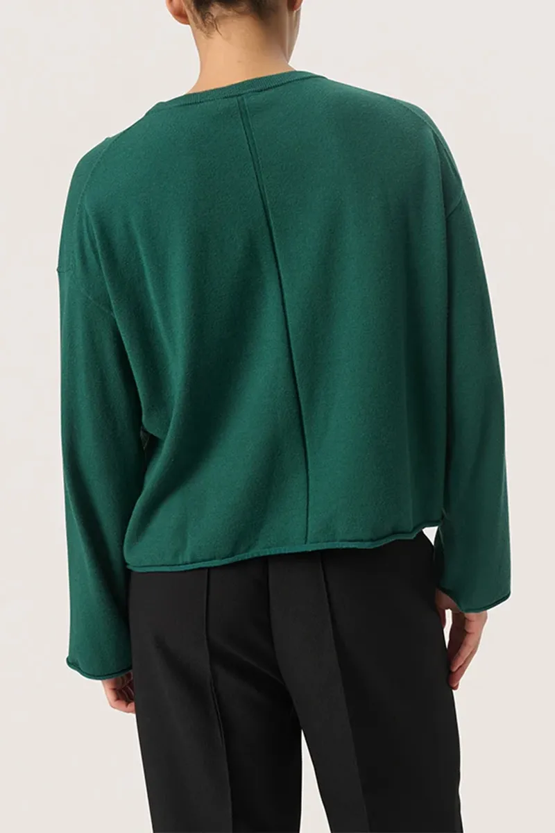 Crew Neck Fit Knit Sweaters