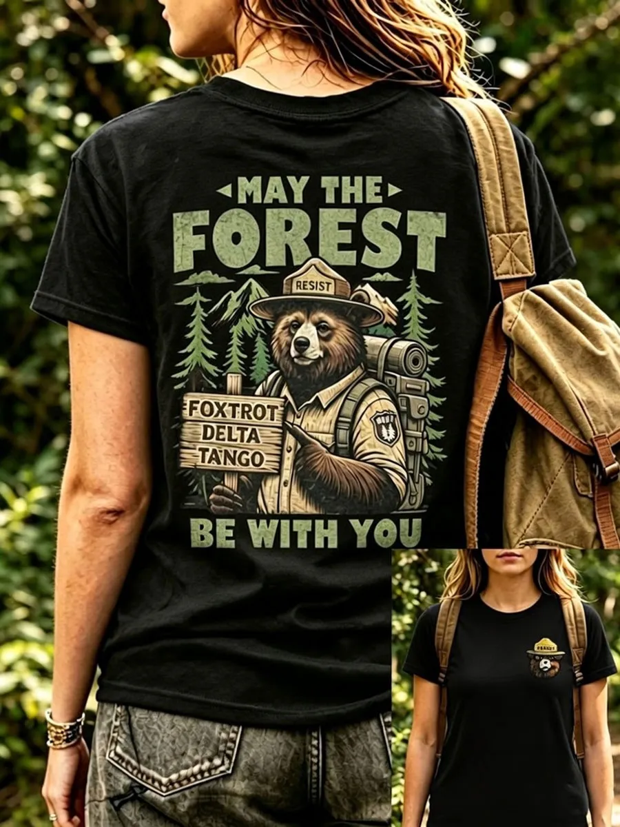Women's Resist Bear Print T-Shirt