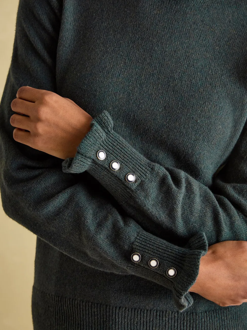 Oat Frill Neck Jumper