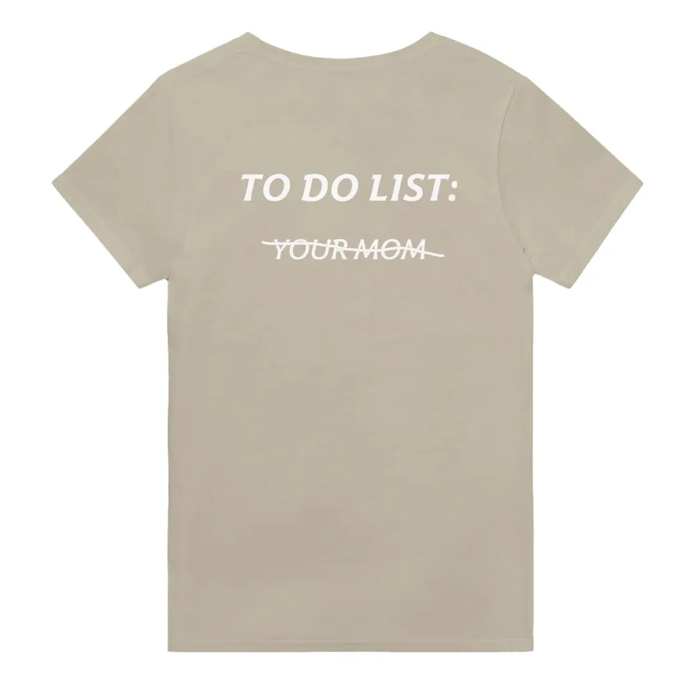 Men's TO DO LIST Print Crew Neck T-Shirt