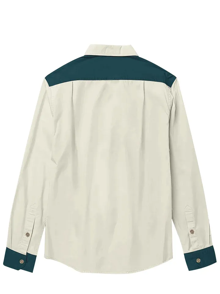 Vintage Western UFO - 100% Cotton Long Sleeves Shirt