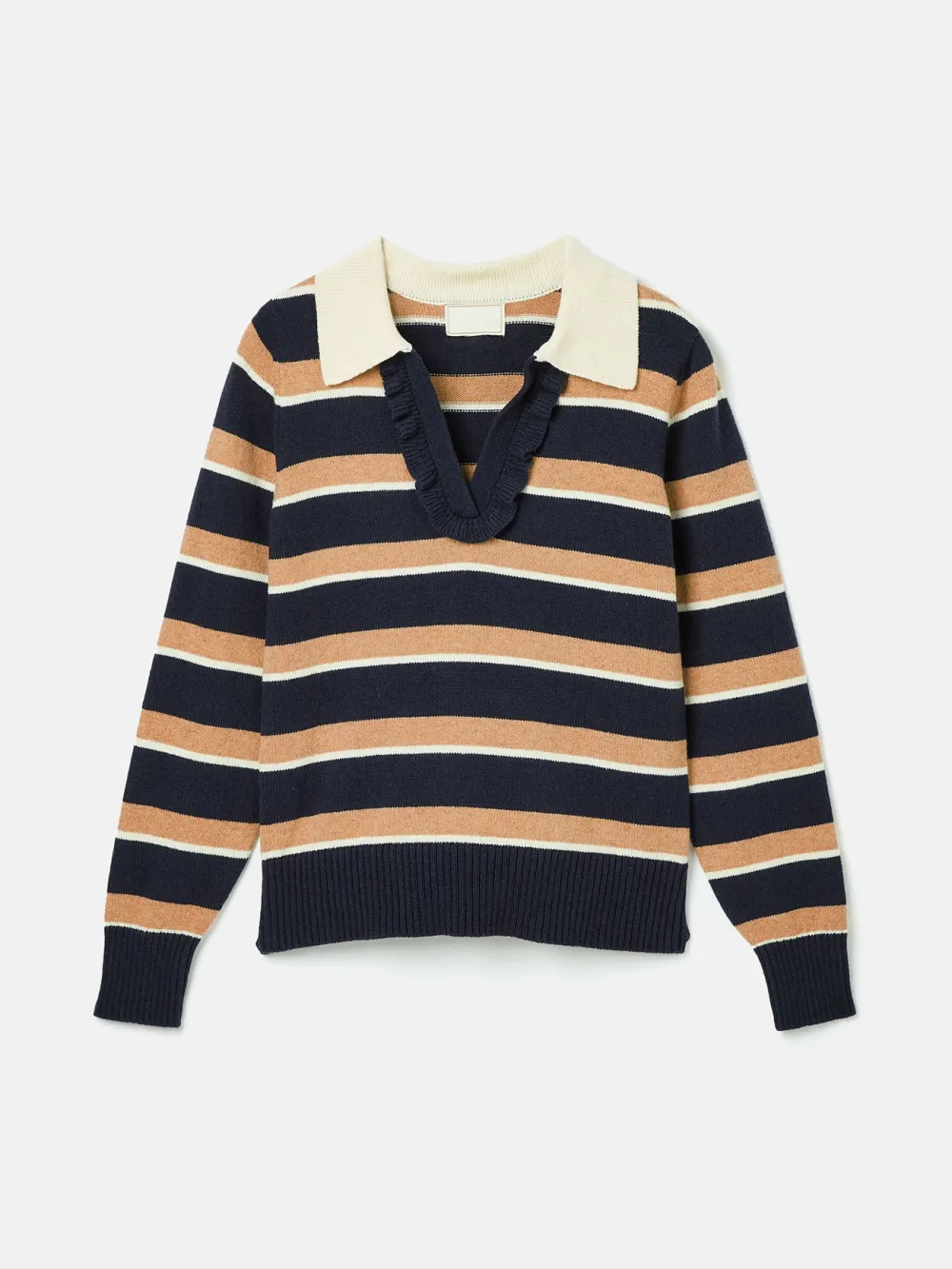 Striped V-Neck Striped Jumper