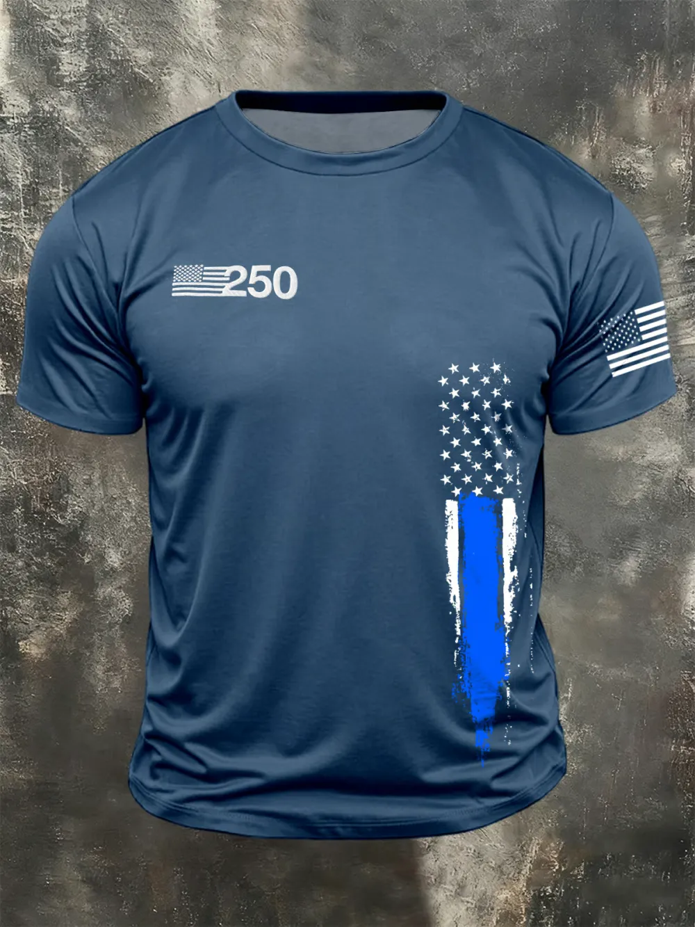 Men's American Anniversary Short-Sleeve Crew Neck T-Shirt