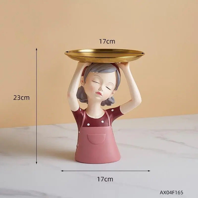 Girl With Tray Sculpture