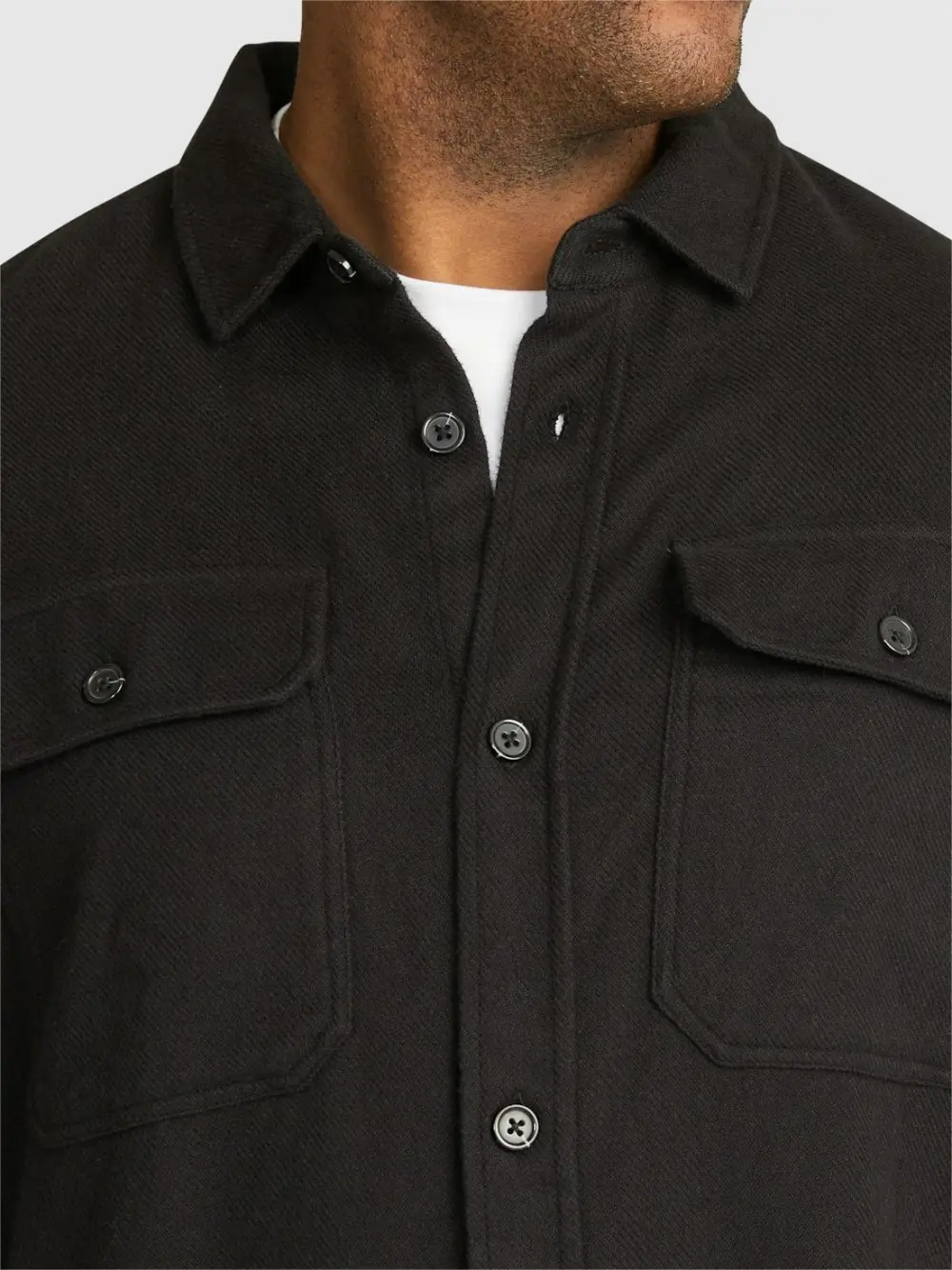 Casual Stretch Button Long-Sleeve Shirts