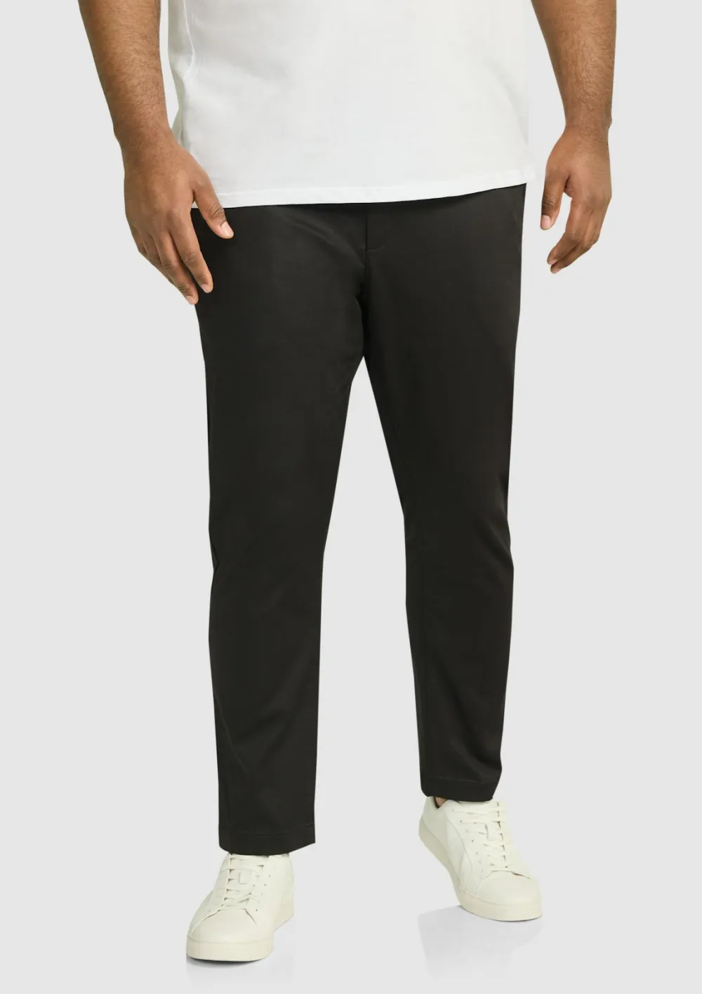 Cotton Cuffed Stretch Chino Pants