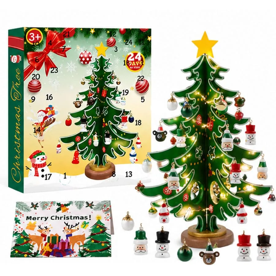 Christmas Blind Box Advent Calendar With Lights 2M Decorations