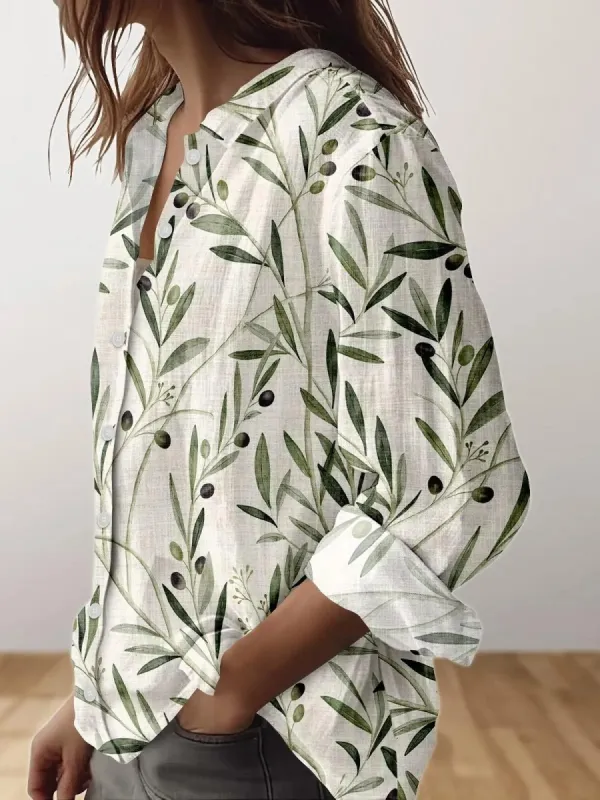 Botanical Olive Shirt