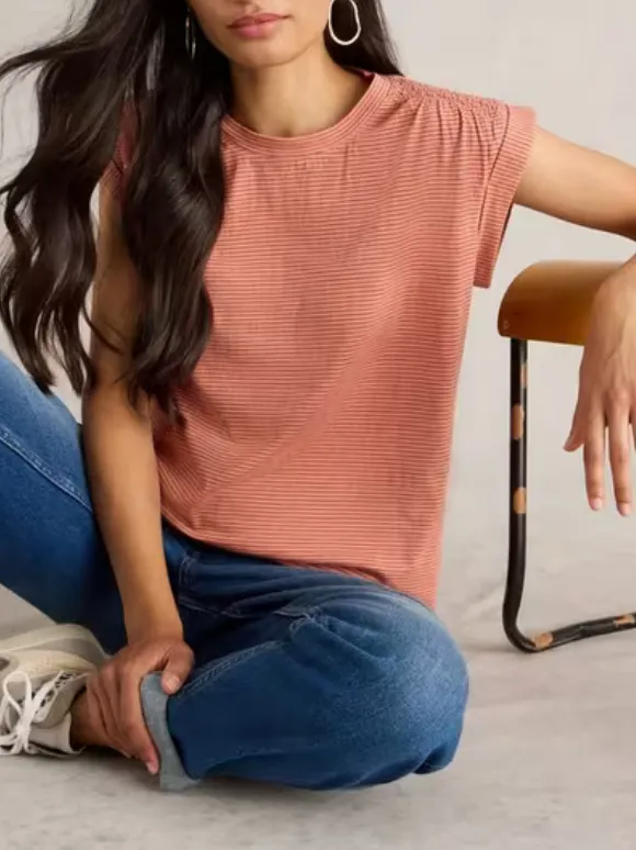 Coral Multi Tee Coral Multi