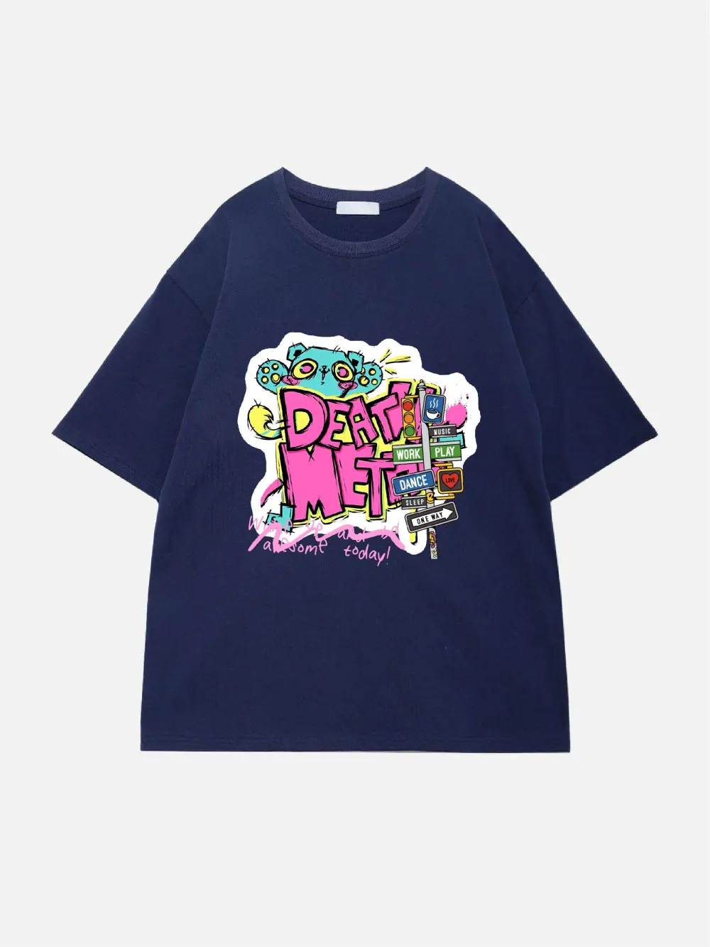 Women's Cute Pattern Printed T - Shirt