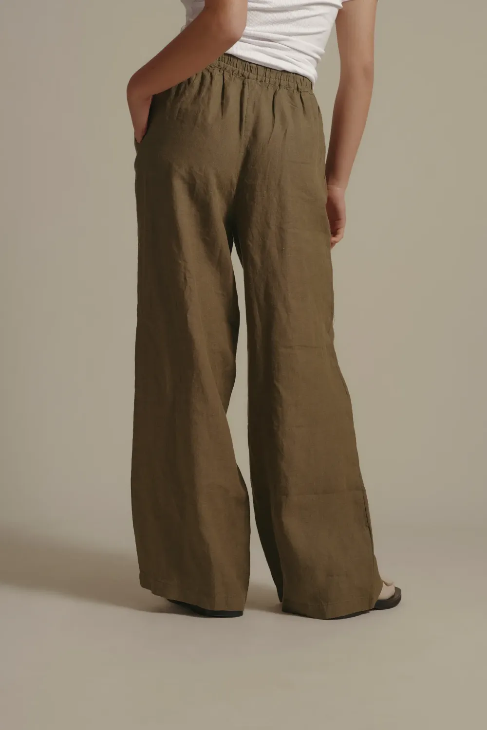 Wide Leg Linen Pants