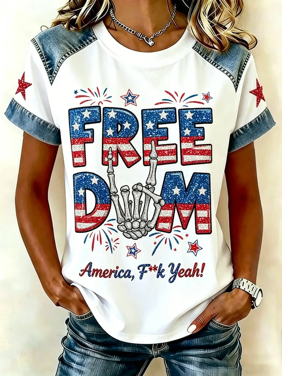 America of Freedom Women's Vintage T-Shirt