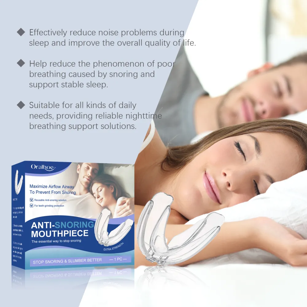 Oralhoe,Sleep anti-snoring mouthguard, comfortable design, cares for sleep quality, anti-snoring and choking mouthguard-$GO