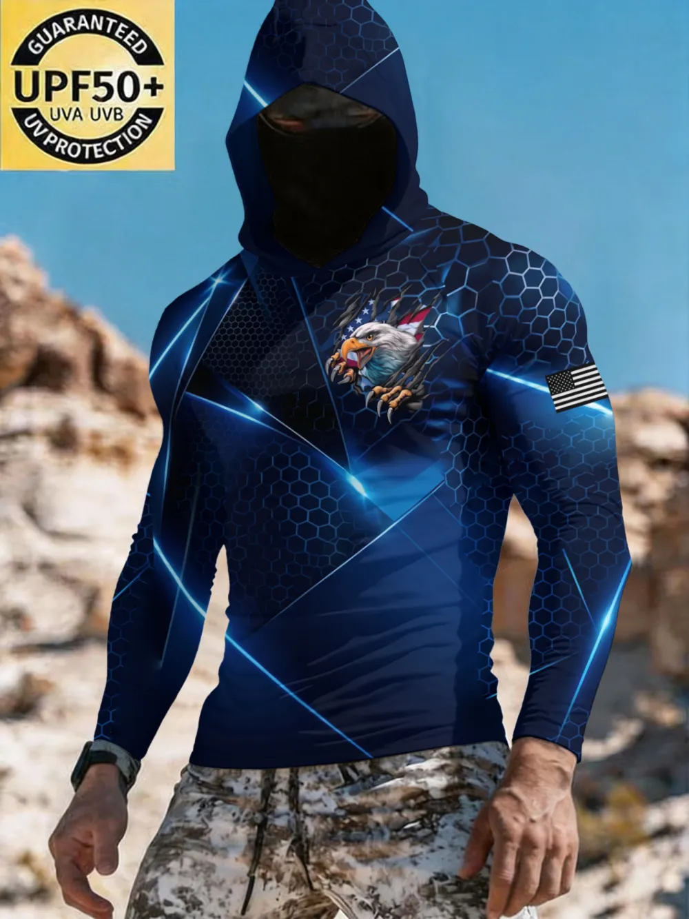 Men's 250th Anniversary Print Sun Protection Top