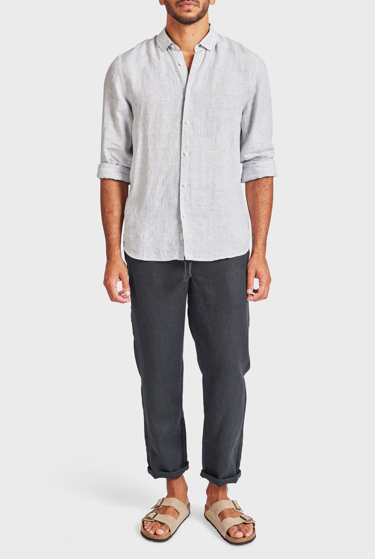 Riviera Linen Pant-black