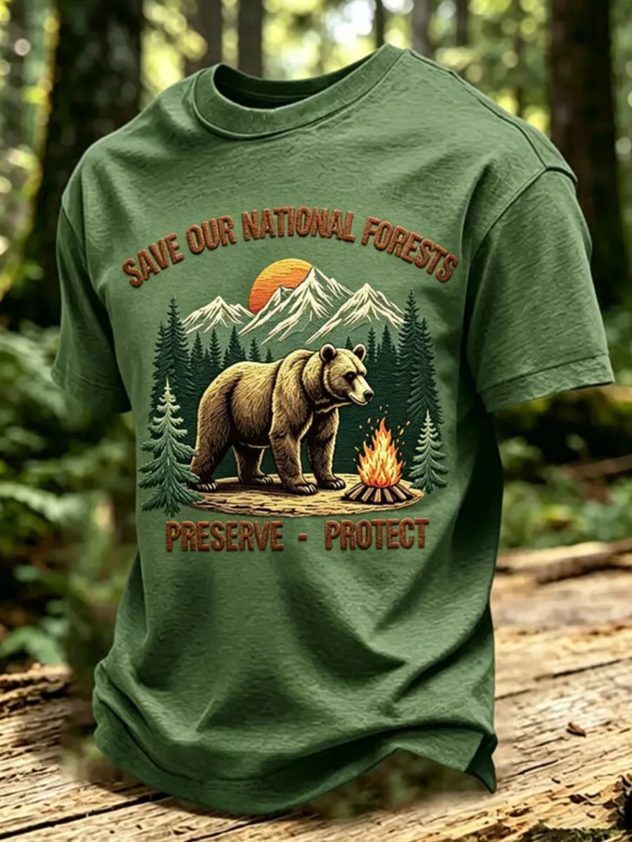 Men's National Park Print Short-Sleeve T-Shirt