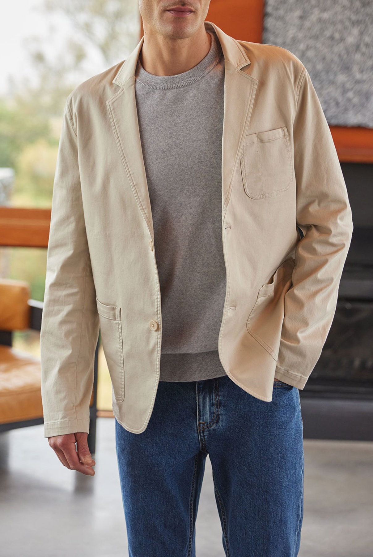 Soho Blazer- Stone