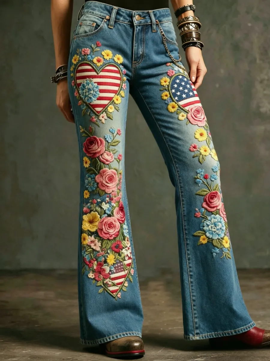 Women's 250th Anniversary Printed Jeans
