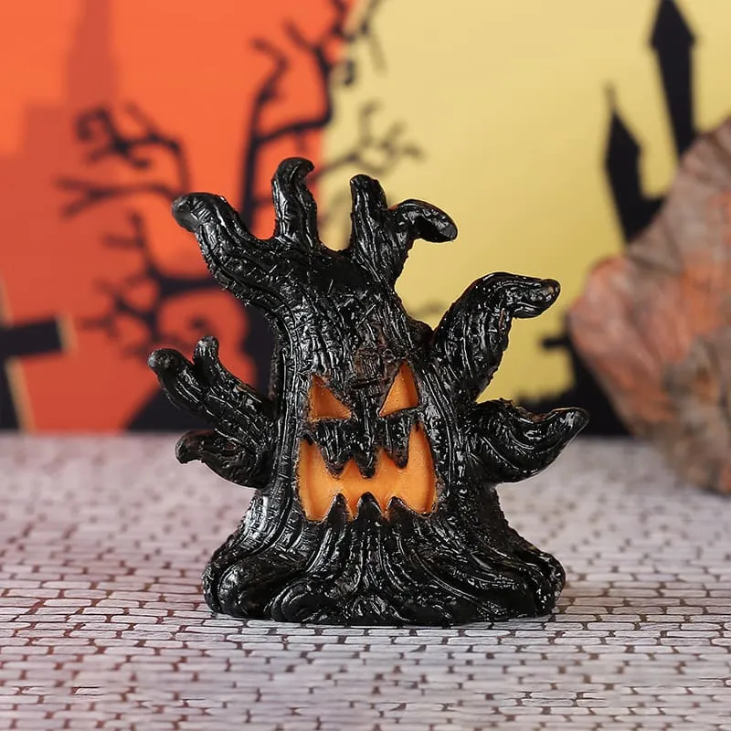Halloween Tree Spirit LED Illuminated Decorative Resin Ornament