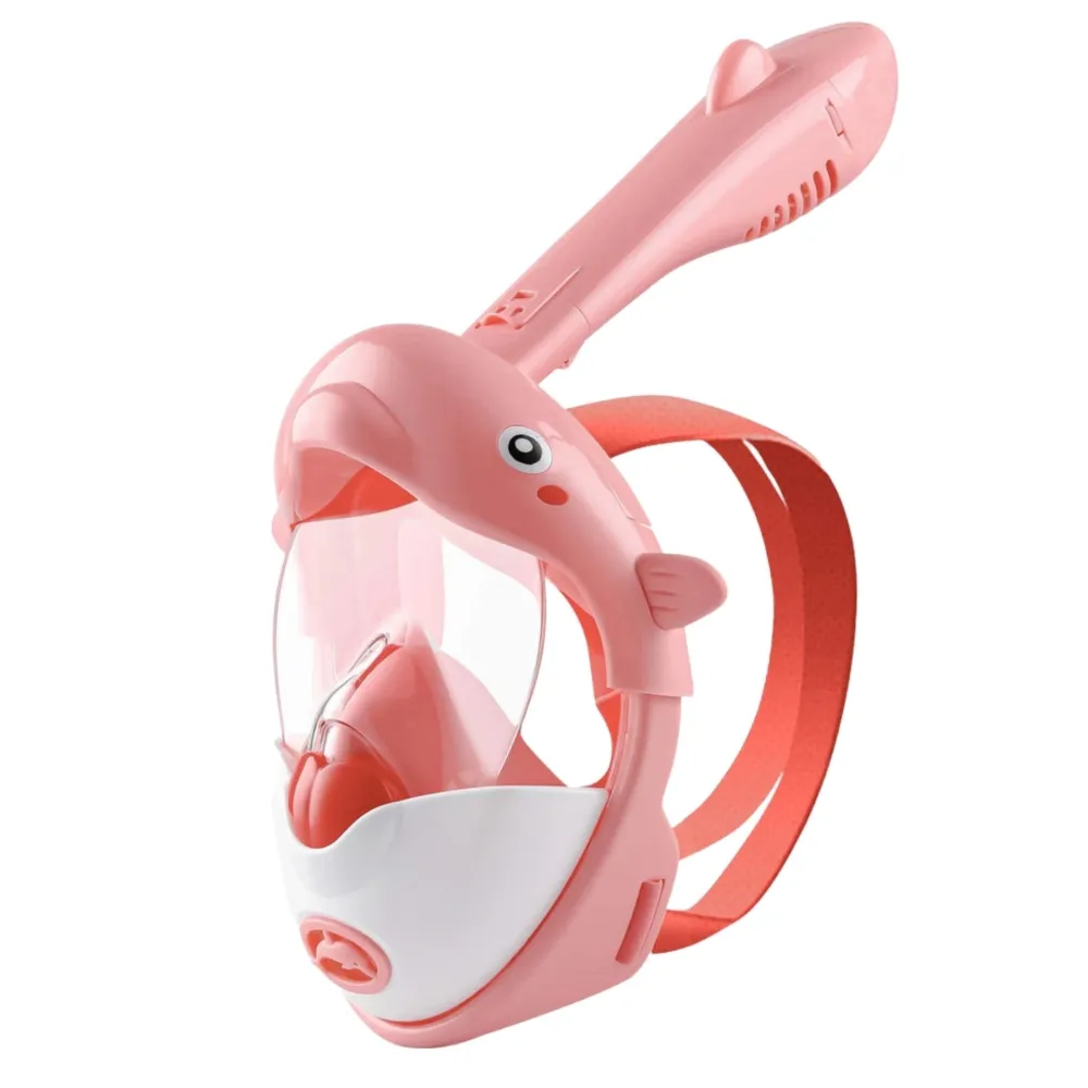 Pink Cute Children'S Diving Mask In The Shape Of A Dolphin
