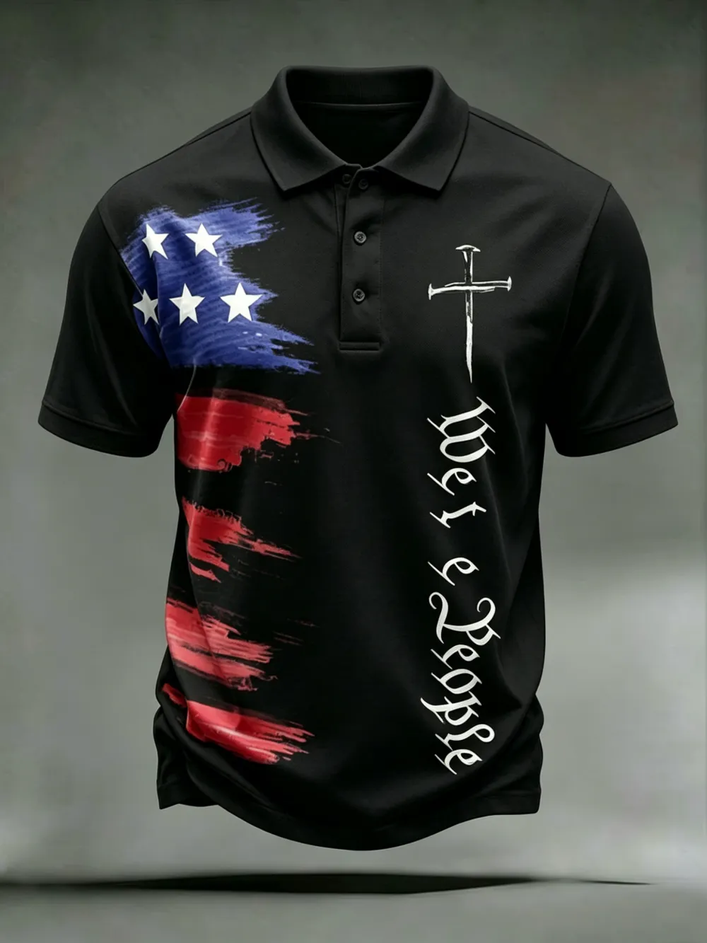 Men'S Casual 250Th Anniversary Celebration Of The Founding Of The United States Independence Day Personalized Printed Polo Shirt