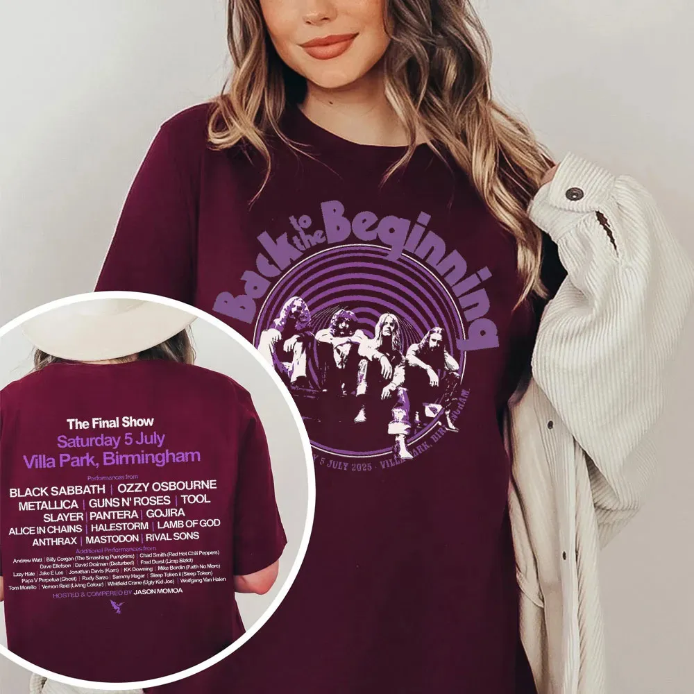 Black Sabbbth Back To The Beginning 2025 Black T-Shirt