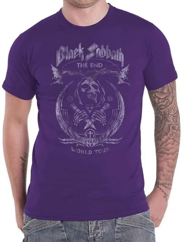 Men's Black Sabbath Official The End Tour T Shirt