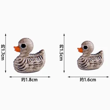 10pcs Halloween Skull Duck Skeleton Holiday Party Craft Decorations