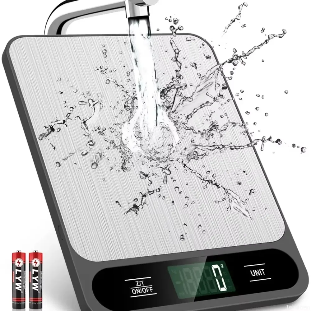 Stainless Steel Digital Kitchen Scale With LCD Display, Made Of Stainless Steel