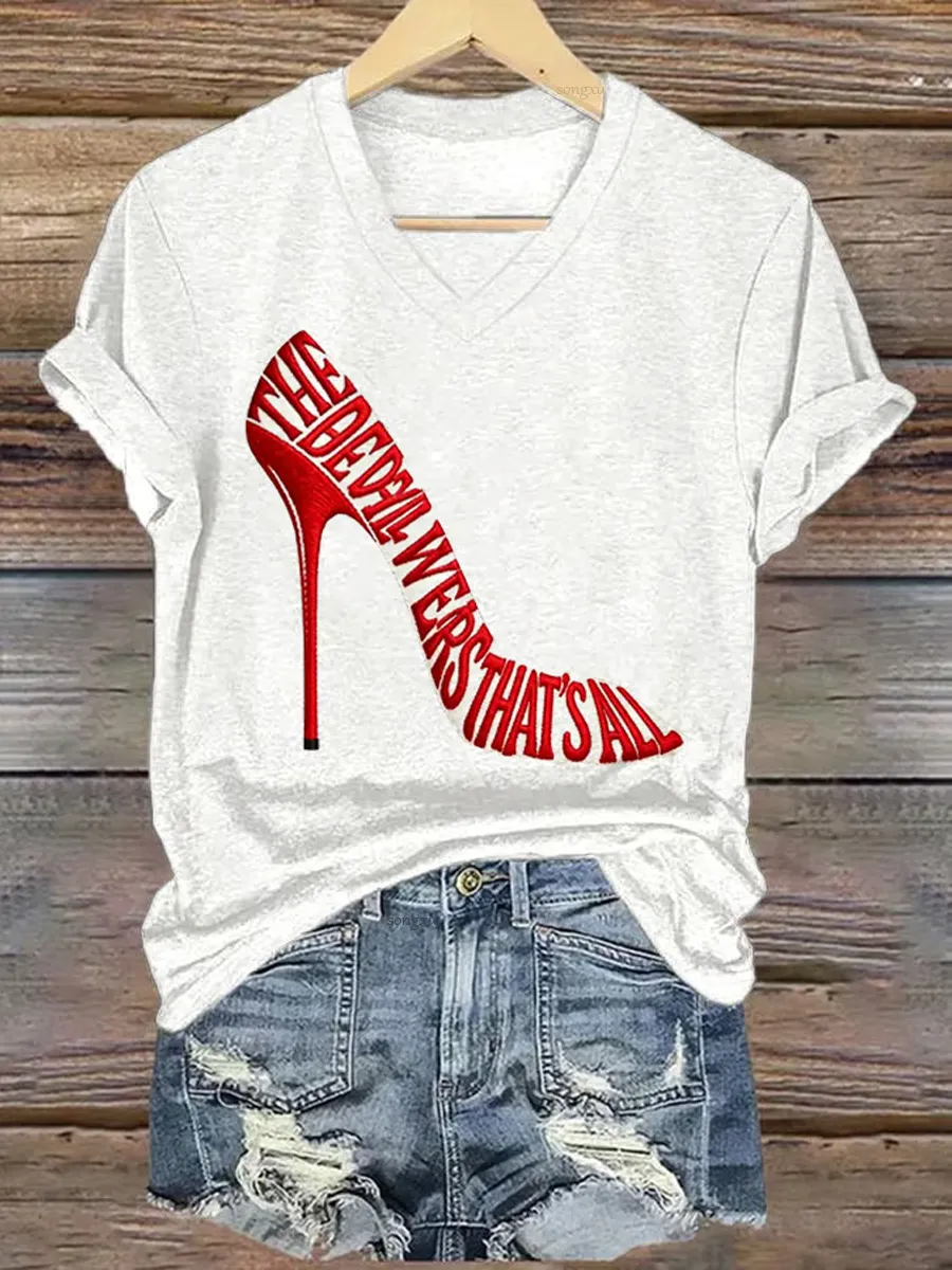 Women's Casual Print Short-Sleeve T-Shirt