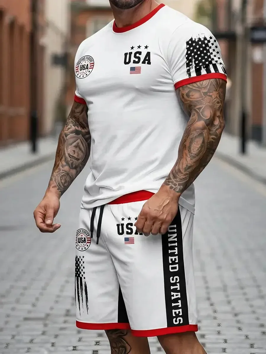 Men's American Flag Shorts