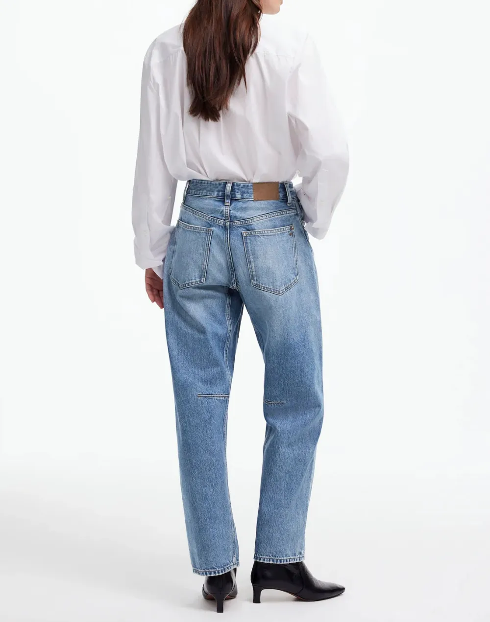 The Darted Barrel-Leg Jeans