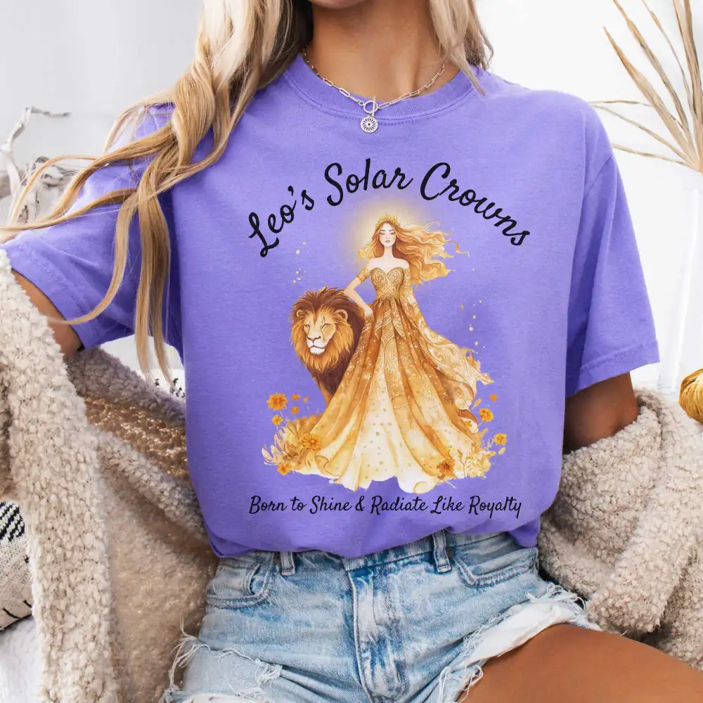 Leo's Solar Crowns Zodiac Shirt