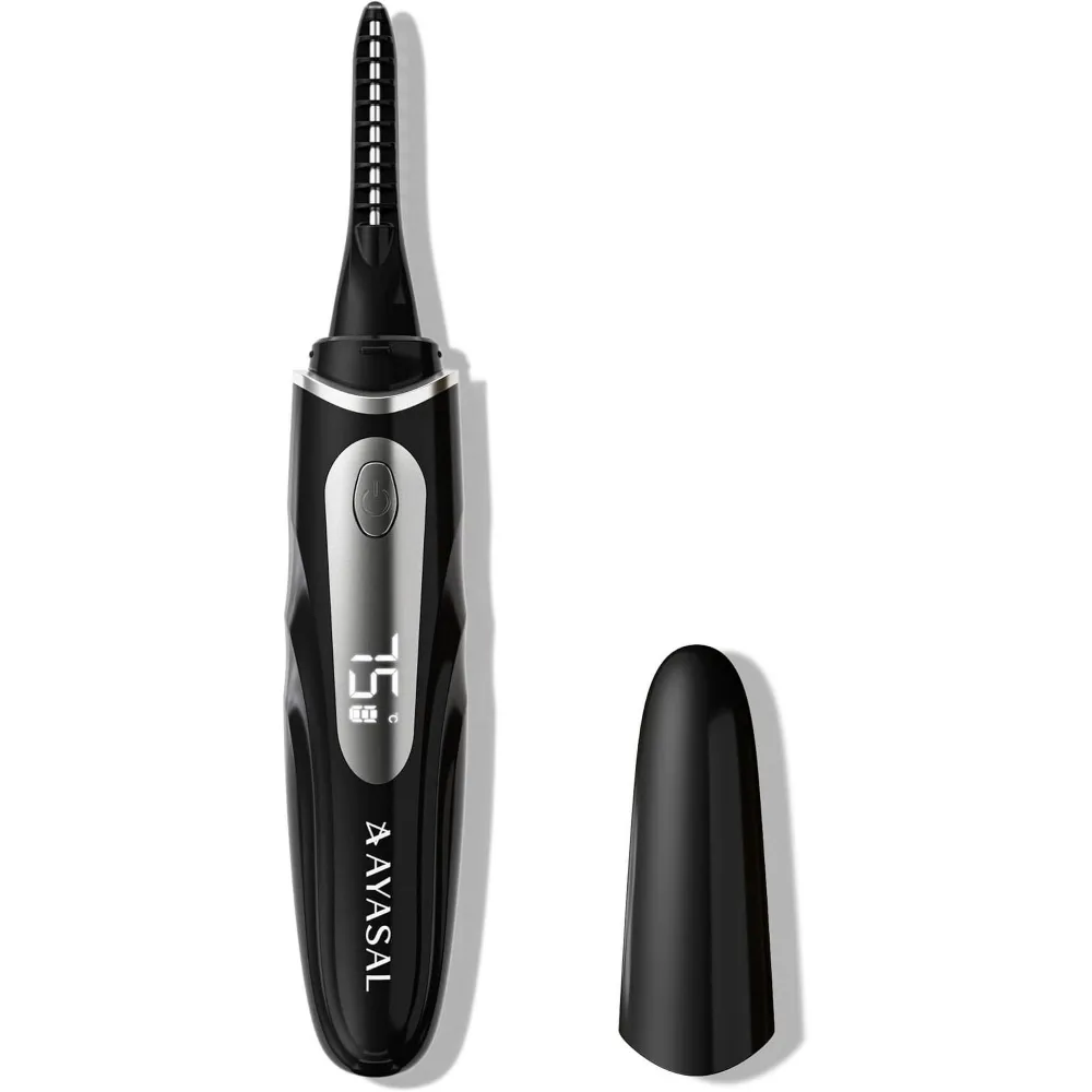 Black Smart Temperature-Controlled Eyelash Curler