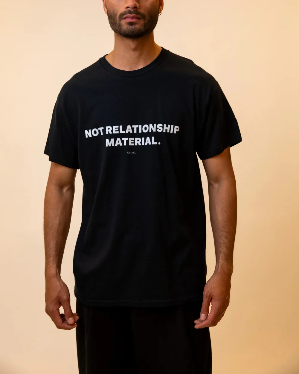 Men's NOT RELATIONSHIP MATERIAL Print Casual Round Neck T-Shirt