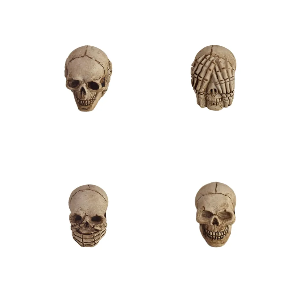 20Pcs Halloween Miniature Skull Set Decorative Atmosphere Ornament